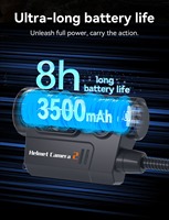 Caméra d'action RunCam pour casque, 1080P 60FPS WiFi 6.0, caméra tactique de chasse, batterie longue durée 3500mAh 8H, caméscope moto OEM