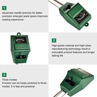 Produits en livraison directe Testeur d'humidité du sol 3-en-1 Testeur de pH léger Humidimètre du sol Moniteur d'eau pour plantes Test d'humidité du sol