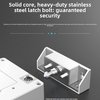 Serrure de tiroir électronique antivol à induction, contrôle par application, sans perçage, installation dissimulée, invisible, en ABS
