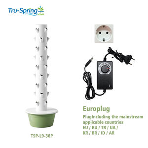 Menara hidroponik standar Eropa 9 lapisan | Sistem penumbuh pertanian vertikal untuk selada, sayuran, rempah, penggunaan dalam ruangan luar ruangan - Product Image 2