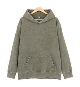 เสื้อฮู้ดดี้วินเทจแบบฟอกสี เสื้อฮู้ดดี้แบบสวมหัว สตรีทแวร์ยูนิเซ็กส์ สไตล์เรโทร ลุคซีดจาง สำหรับผู้ชายและผู้หญิง - Product Image 6