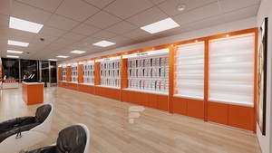 Présentoir à perruques moderne Meubles Présentoir d'extension de cheveux Fixation murale pour magasin de détail - Product Image 4