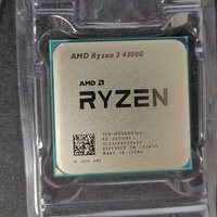 Processeur AMD Ryzen 3 4300G d'occasion, interface AM4, quad-core huit threads, avec graphismes intégrés, adapté aux ordinateurs de bureau