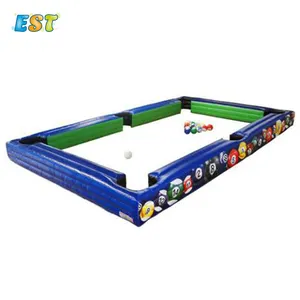Outdoor Huge inflatable billiards table snooker ball field for sale