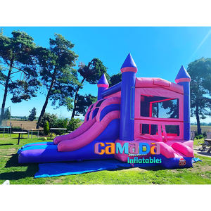 PVC Custom Inflatable Jumping Bouncer Castle With <b>Slide</b> Bounce House Combo Jumper Bouncy for Kids - Product Image 6