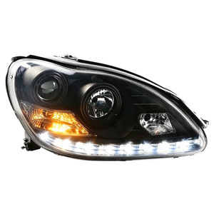 ไฟหน้าแบบ Light Emitting Diode สำหรับรถยนต์ W220 <span class=keywords><strong>ปี</strong></span> 2002 <span class=keywords><strong>2003</strong></span> 2004 2005 รุ่น <span class=keywords><strong>S280</strong></span> S320 S500 S600 พร้อมไฟ DRL แบบ Celestial Eye และเลนส์โปรเจคเตอร์ - Product Image 3