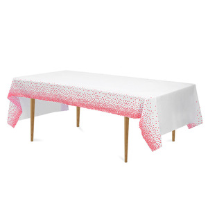 Wholesale 54" X 108" Rectangle Gold Dot Disposable Plastic Tablecloth Party Disposable <strong>Waterproof</strong> <strong>Table</strong> <strong>Cover</strong> Gold <strong>Table</strong> Cloths - Product Image 3