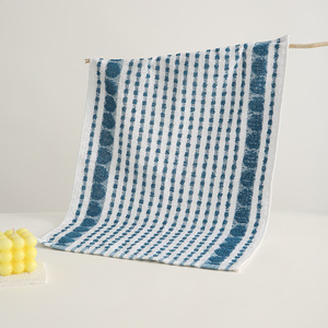 Striped Kitchen <b>Towel</b> 38x60 Cm Absorbent Rectangle For Home Use Green White Pattern - Product Image 2
