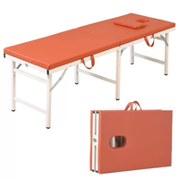 Table de massage portable de haute qualité, très demandée, lit de spa pour extensions de cils, lit de thérapie pliable avec appui-tête détachable