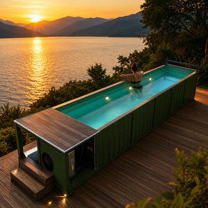 Piscina Prefabricada <span class=keywords><strong>de</strong></span> Acero <span class=keywords><strong>de</strong></span> 40 pies para Lago, Piscina Exterior para Resort <span class=keywords><strong>de</strong></span> Montaña, Casa <span class=keywords><strong>de</strong></span> Huéspedes o Villa con Vista al Lago - Product Image 1