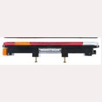 Feu arrière de camion 89 LED 516 mm 24 V avec éclairage de plaque d'immatriculation 2 boulons M8 pour camions Scania S4S et remorques