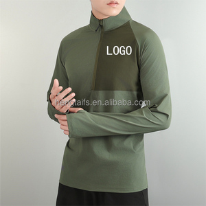 Felpa Sportiva da Uomo a Maniche Lunghe con Zip Corta, Asciugatura Rapida, Traspirante, per Fitness, Palestra, Corsa e Allenamento Invernale - Product Image 6