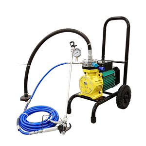 Pulverizador de pintura sin aire comercial, máquina de pintura eléctrica <span class=keywords><strong>con</strong></span> carrito de 1500W, 4L/min, para pulverización de pared Interior y Exterior del hogar - Product Image 1