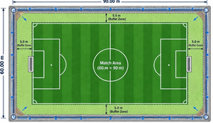 Césped Artificial para Cancha <span class=keywords><strong>de</strong></span> Fútbol <span class=keywords><strong>de</strong></span> 50 mm, Material PE, Realista, para Exteriores, <span class=keywords><strong>Campo</strong></span> <span class=keywords><strong>de</strong></span> Fútbol, Voetbalveld, Duración <span class=keywords><strong>de</strong></span> Más <span class=keywords><strong>de</strong></span> 5 Años - Product Image 3