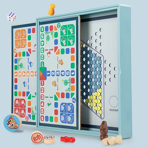 Hot Großhandel Magnetic Kinder Checkers Flying Checkers Tier <span class=keywords><strong>Gobang</strong></span> für Kinder Magnetic Chess Games Board Lernspiel zeug - Product Image 3