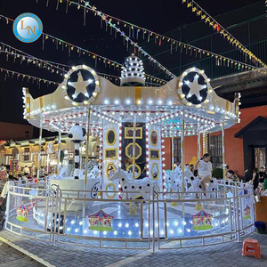 Chất lượng hàng đầu Carousel cưỡi ngựa trẻ em công viên giá tốt nhất của vui vẻ đi vòng Carousel sân chơi đồng tiền hoạt động bãi đậu xe Carousel - Product Image 5