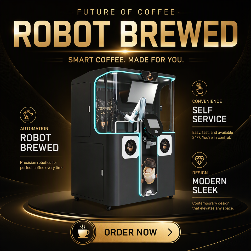 Intelligent Robot Barista Coffee Vending Machine Commercial Espresso ...
