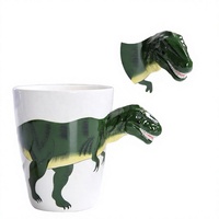Jolies tasses à café en céramique avec un design animal 3D mignon, 450 ml, grande capacité, compatibles lave-vaisselle et micro-ondes, pour les fêtes, la maison, le bureau