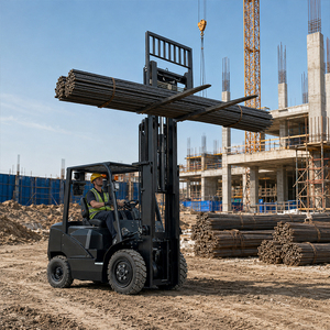Montacargas Manual CPC30 de 3 Toneladas de Alta Calidad con Sistema Hidráulico para Terrenos Difíciles, Manejo de Materiales de Construcción - Product Image 2