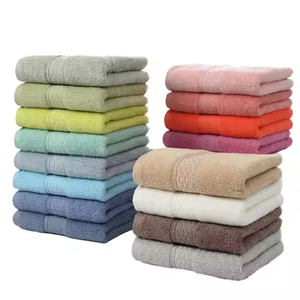 Quick-Dry Woven 100% Cotton Stripe Towel Set Durable Absorbent Child-Proof for Bathroom <b>Pool</b> Use - Product Image 5