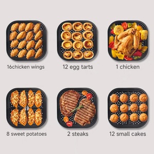 Nồi chiên không khí điện chống dính thủy tinh hiện đại 6L cho kết quả giòn đa nấu ăn cho hộ gia đình và khách sạn - Product Image 6