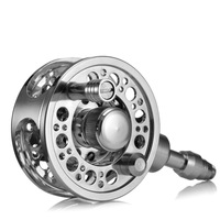 Moulinet de pêche Dragon Lizard pour gaucher, avec guide-ligne interne pour canne à pêche, en alliage d'aluminium entièrement métallique, à décharge de force.