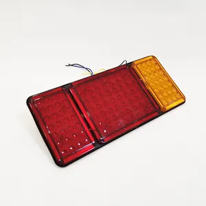 Factory Direct Brightest Best Selling Cargo Truck Red Yellow Led Lights 24v Trailers Tail Lamp