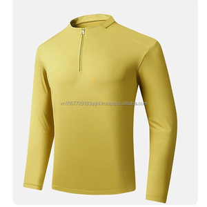 เสื้อกีฬาแขนยาวคอวีแบบซิปครึ่งตัว สำหรับฤดูใบไม้ร่วงและฤดูหนาว  ลายพิมพ์ แห้งเร็ว เหมาะสำหรับวิ่ง ออกกำลังกาย และสวมใส่ลำลอง  แบบยูนิเซ็กส์ - Product Image 3