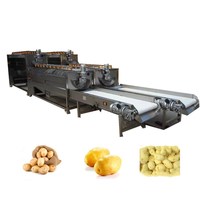 Nieuwe LIJIE 100kg/uur Groente- & Fruit-aardappelchips productielijn 380/220V Lange levensduur