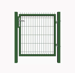 Portail de jardin en métal, simple, avec serrure, clé et poignée - Product Image 1