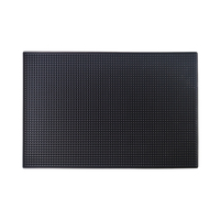 Tapis de table en silicone carré de luxe, écologique, antidérapant, 450 mm de diamètre, 8 mm d'épaisseur, style zen asiatique, avec logo personnalisé, pour bar à bière, décoration de table