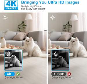 Mini 4K <span class=keywords><strong>caméra</strong></span> WiFi <span class=keywords><strong>de</strong></span> sécurité intérieure 5G <span class=keywords><strong>sans</strong></span> <span class=keywords><strong>fil</strong></span> nounou <span class=keywords><strong>surveillance</strong></span> <span class=keywords><strong>de</strong></span> <span class=keywords><strong>voiture</strong></span> <span class=keywords><strong>pour</strong></span> animaux <span class=keywords><strong>de</strong></span> compagnie 100 jours d'autonomie <span class=keywords><strong>de</strong></span> la batterie stockage <span class=keywords><strong>de</strong></span> données en nuage capteur CMOS - Product Image 4