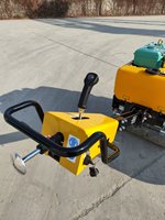 Rouleau compresseur à double tambour à marche arrière, direction manuelle, petit rouleau vibratoire de 0,8 tonne pour le compactage de l'asphalte et du sol