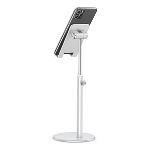 Support de téléphone et microphone de bureau réglable et pliable en alliage d'aluminium ajouré, entièrement en métal - Product Image 3