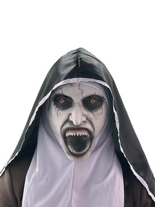 Halloween Scary Nun Latex Mask Halloween Horror Mask Theme Party Decoration Stage Performance Decorative Props - Product Image 2