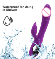 Vibrateur en silicone en forme de lapin, étanche IPX7, 10 modes de vibration, recharge USB, jouets sexuels pour adultes, sensation de toucher réel, stimulation du point G et du clitoris