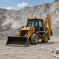 Nouvelle Arrivée, Hautes Performances, Chargeuse sur Pneus 4x4 CAT420F 430F 420F2 423 416, 8 tonnes, 75 kW, Capacité de la benne de 1,7 m³
