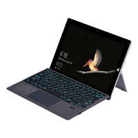 Clavier sans fil magnétique rétroéclairé à pavé tactile ultra fin pour Microsoft Surface Pro3/4/5/6/7
