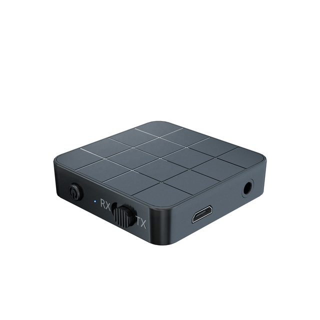 BT 5.0 Wireless 3.5mm Audio Aux Transmitter & Receiver 2 in 1 Adapter for TV Laptop Stereo System Headphones Speaker