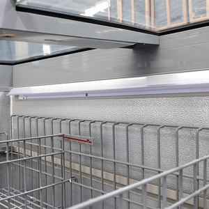 Congélateur <span class=keywords><strong>vitrine</strong></span> îlot à fenêtre compacte, type combiné, avec compresseur haute performance, pour la conservation de viande et produits alimentaires en supermarchés et boucheries - Product Image 5