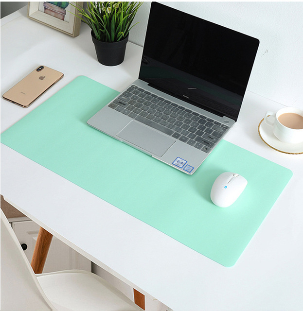 Factory Direct Double Sided Color Desk Protector Cover Waterproof PU Leather Large Mouse Pad
