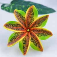 10 couleurs, 9 cm, épingle à cheveux en mousse EVA, fleur artificielle, décoration pour fête hawaïenne, accessoires pour femmes
