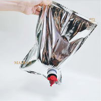 2L 3L 5L Sac à café jetable en boîte avec valve Distributeur de boîte à café en papier Boîte à café à infusion froide avec robinet en plastique