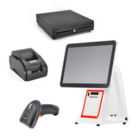 Vente en gros OEM Personnalisé JSJ JSJ95 Caisse enregistreuse tactile 15,6 pouces Tout-en-un PC Android/Windows/Linux OS 1920x1080