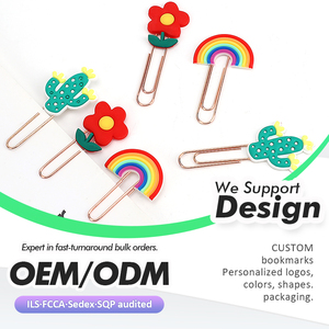 2025 hợp thời trang tùy chỉnh PVC bookmarks với Magnetic Charms sicone giấy Clips cho cuốn sách những người yêu thích trang trí ý tưởng món quà - Product Image 3