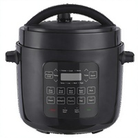 Cuisinière à pression électrique intelligente et élégante en acier inoxydable 5/6 L avec écran tactile, 10 fonctions en 1, pression réglable, fonction de programmation