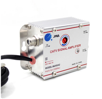 Amplificateur de signal CATV 2 voies 20db house-hold 1 in 2 out AMP Antenna Cable TV Booster Splitter Home TV Equipments (Eueope Plug)