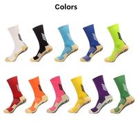 Chaussettes de football antidérapantes respirantes pour équipes, personnalisables, tricotées, élastiques et confortables, vente en gros