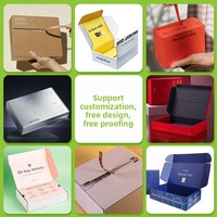 Boîtes pliables en carton ondulé avec logo personnalisé, design esthétique, épaisses et extra robustes, pour l'emballage e-commerce