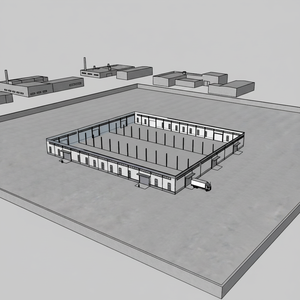 การก่อสร้างโครงการแบบครบวงจรสำหรับการก่อสร้างอาคารอุตสาหกรรมโกดังเหล็กตอบสนองได้ทันที - Product Image 2